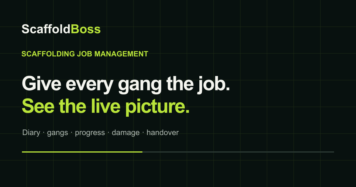 Program Management Picture Scaffolding Job Management Software | Scaffold Boss